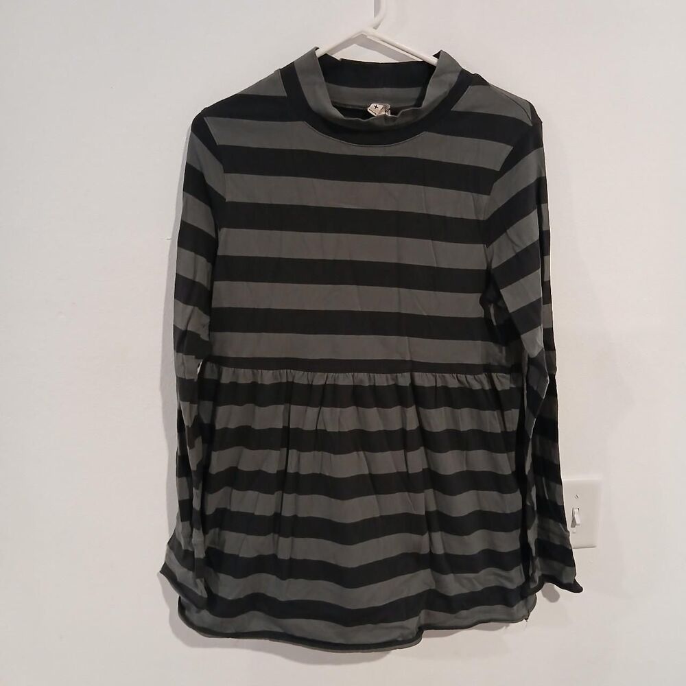 We The Free Women's Dress Black and Gray Stripes Size Large